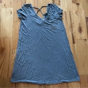 American Eagle Outfitters Soft & Sexy Heathered Blue T-shirt Dress